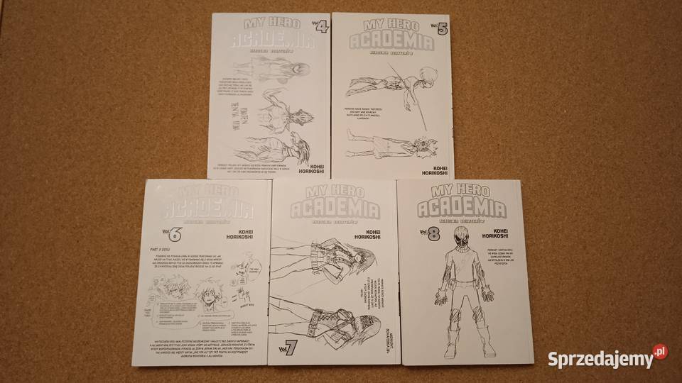 Manga My Hero Academia tomy 4 8 Japońskie
