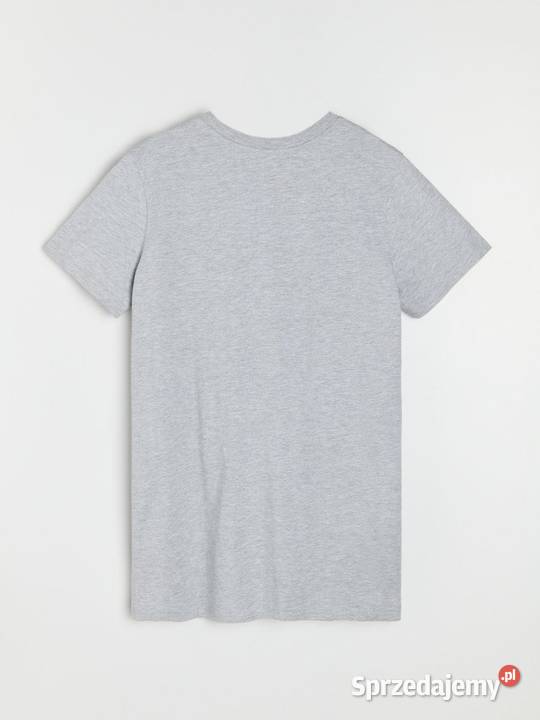 szary tshirt longertunikasukienka Sinsay Olkusz