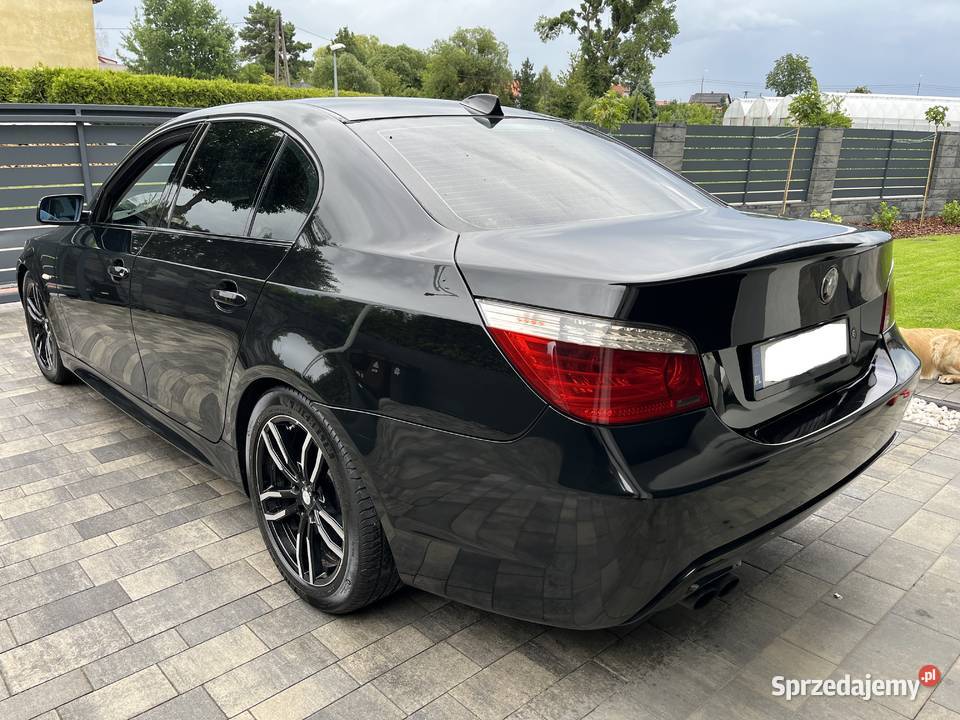BMW E60 525D Mpakiet Czarna Sedan Manual manualna Toruń