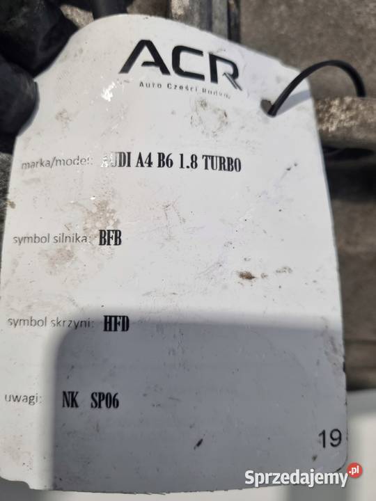 SKRZYNIA BIEGÓW Audi A4 B6 18 T Turbo MANUALNA Skrzynie biegów manualne Chełm