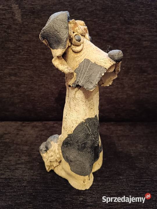 Kolekcjonerska duża figurka psa Fox terrier