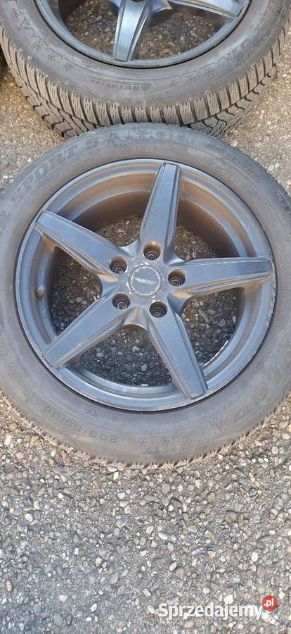 Alufelgi ACE ALLOY 205 55 R16 5x112 Koła Czarne Błoto