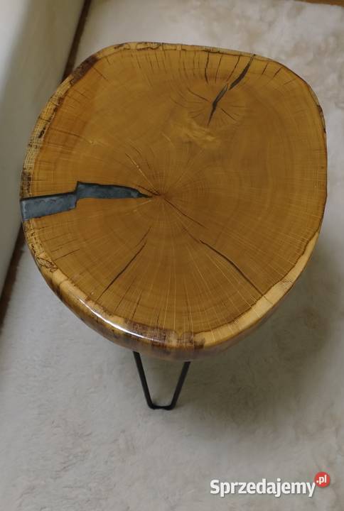 Stolik kawowy drewniany żywica lubelskie Lublin