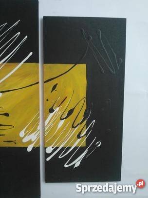 TRYPTYK obraz ręcznie malowany ABSTRAKCJA prezen mazowieckie Radom