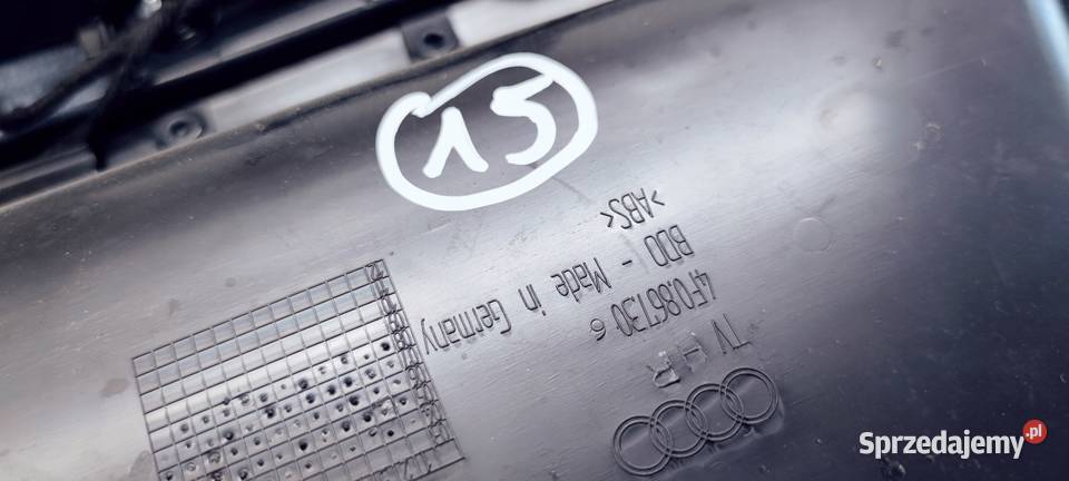 BOCZEK DRZWI P T AUDI A6 C6 4F0867306 SKÓRA 15 Przystajń