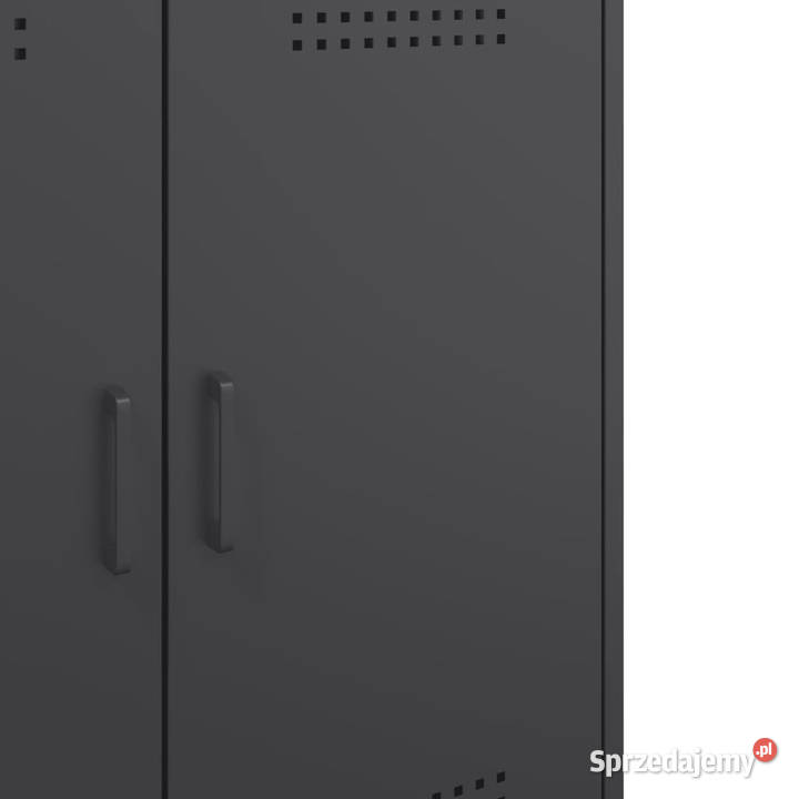 Szafka czarna 68x39x79 stal WM842976 Warszawa