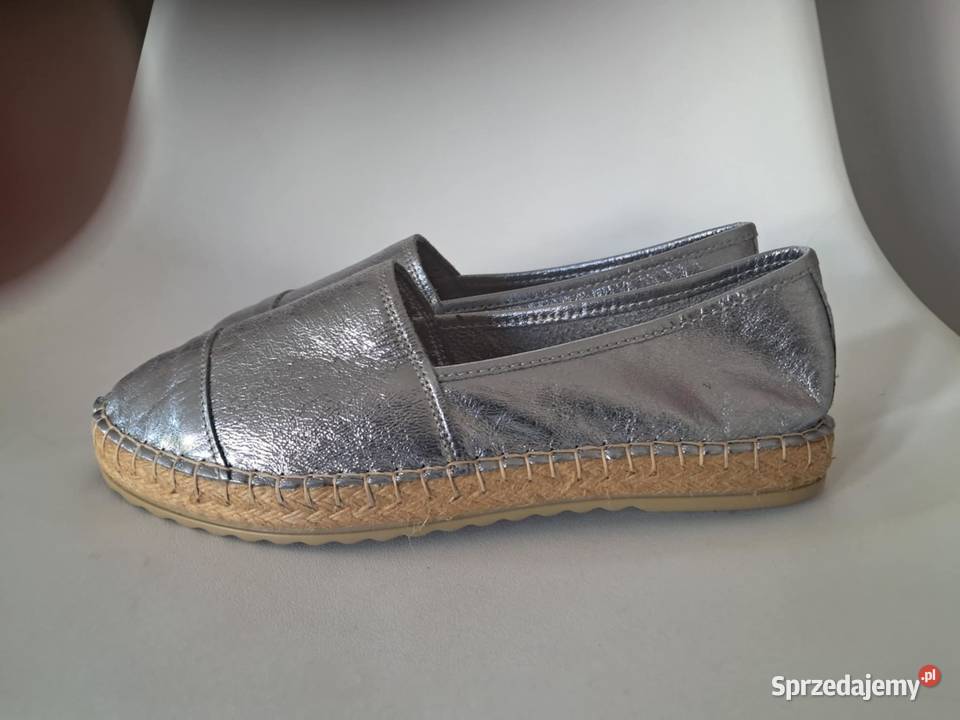 nowe srebrne skórzane buty frmy modo brak metki skóra Sandomierz