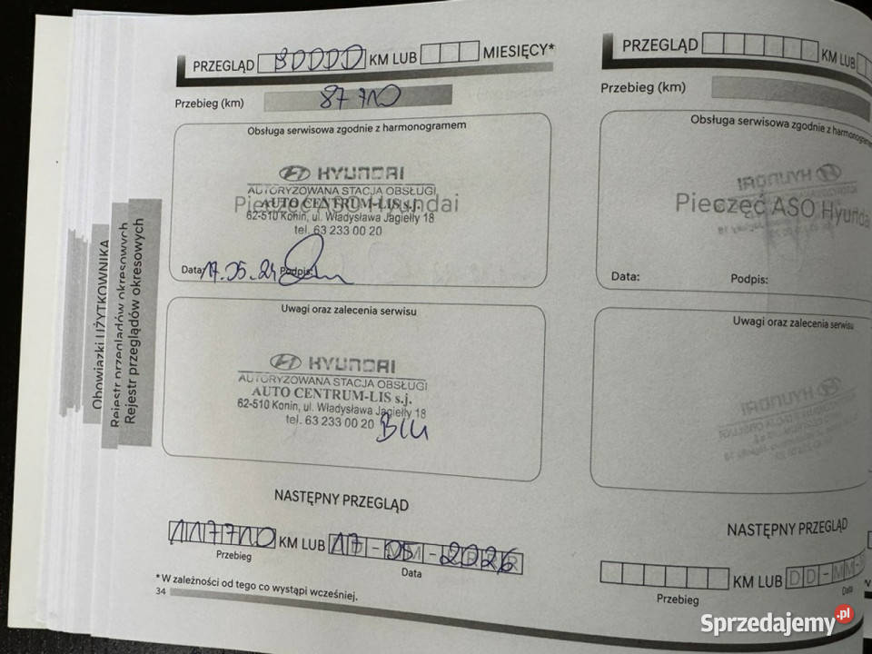 Hyundai Tucson SALON POLSKA BEZWYPADKOWY Pisemna kurtyny powietrzne Konin