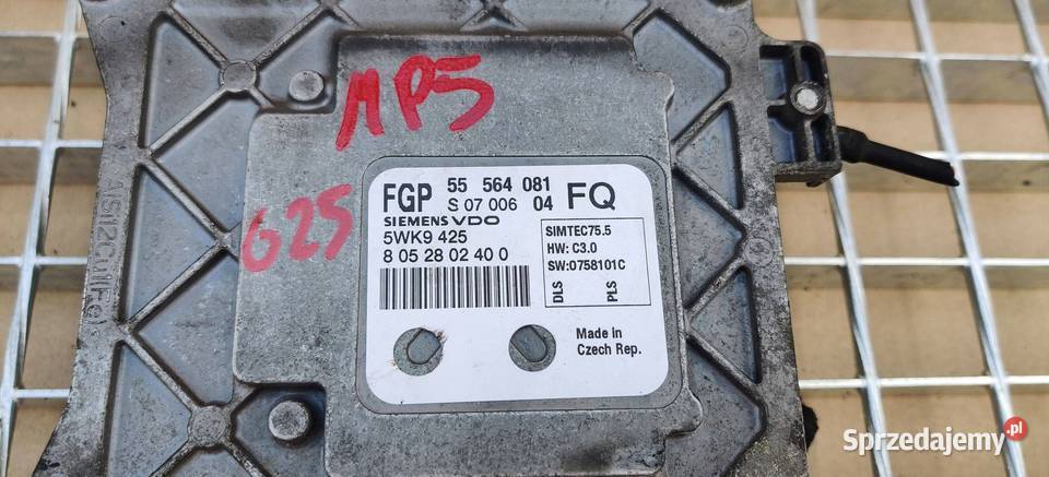 OPEL ASTRA H 2008 STEROWNIK KOMPUTER MODUŁ ECU osobowe Gliwice