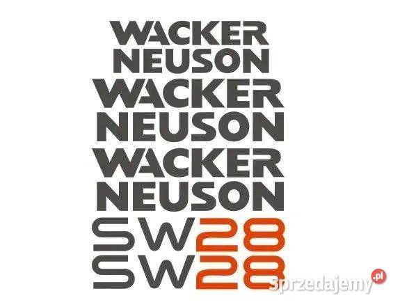 Naklejki oklejenie Wacker Neuson SW28 Zamiennik sprzedam