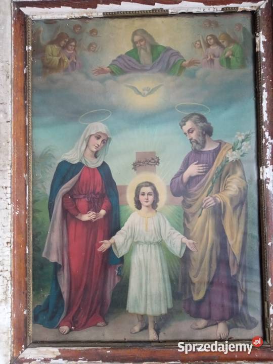 Obraz swiety oleodruk Antyki Gdów