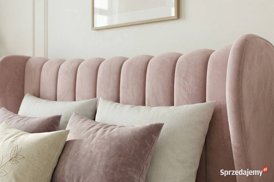 Jasmine łóżko z pojemnikiem 140x200 RÓŻOWE Łóżka Koszalin