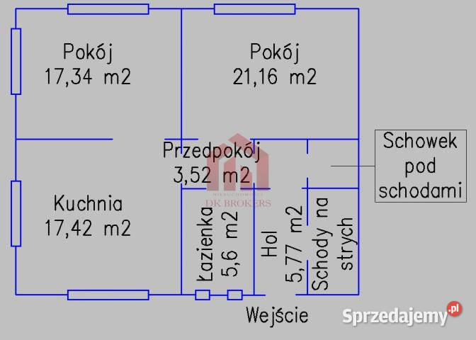 sprzedaży domu wolnostojącego 80m2 Dębica Sprzedaż