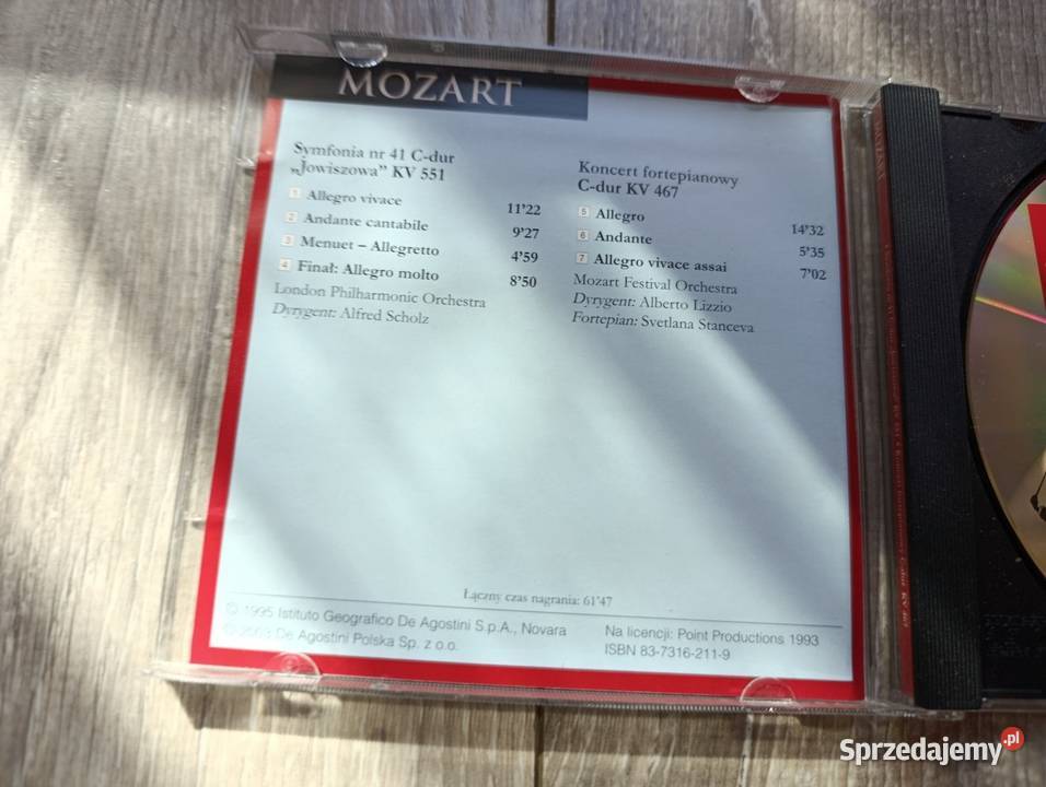 wielcy kompozytorzy życie i twórczość Mozart CD Poznań