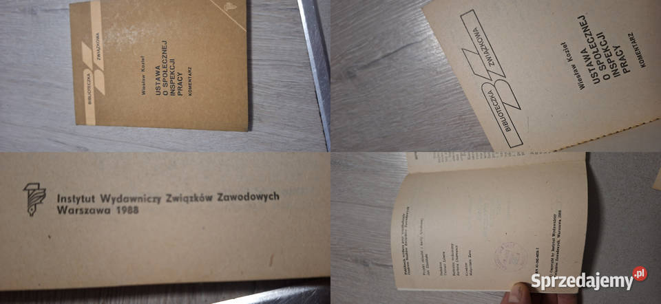 Ustawa o Społecznej Inspekcji Pracy 1 wydanie Antykwariat wielkopolskie