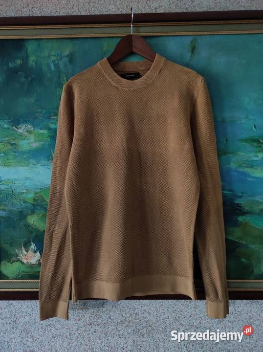 bluza bawełniana sweter musztardowa męska casual Kielce sprzedam