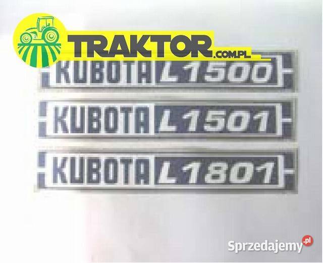 Zestaw naklejek KUBOTA L1501