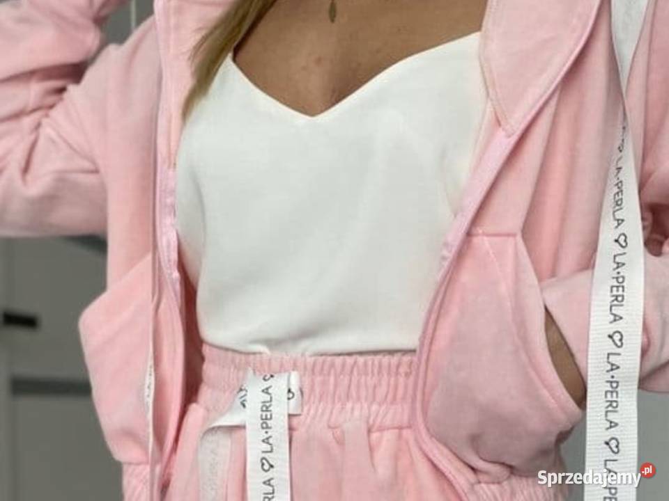 Dres Damski Welurowy z Szortami LA PERLA 36 Nowy