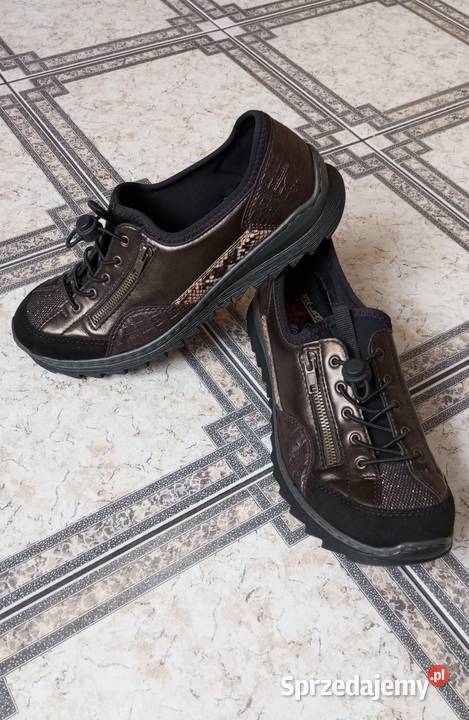Rieker wygodne damskie sneakersy półbuty buty 41 skóra ekologiczna Półbuty podkarpackie Sędziszów Małopolski