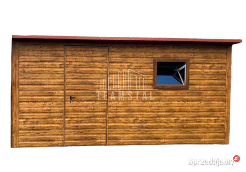 Domek Ogrodowy - Schowek - Garaż Blaszany 6x3 drzwi TS145