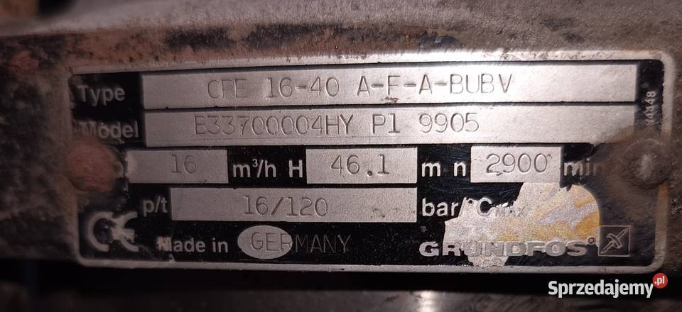 Zestaw 3 pomp hydroforowych Grundfos CRE 1640 Lubin