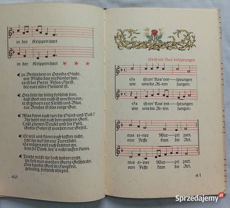 Deutsche Weihnachtslieden mit Noten und Bildern