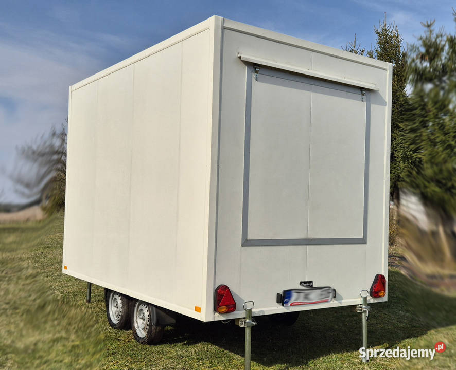 przyczepa kebab lody otwierana dwuosiowa Chmielnik