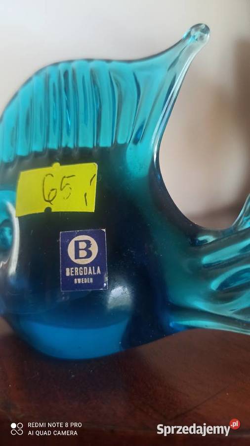 Figurka szklana rybka
Manufaktura Bergdala Gdańsk
