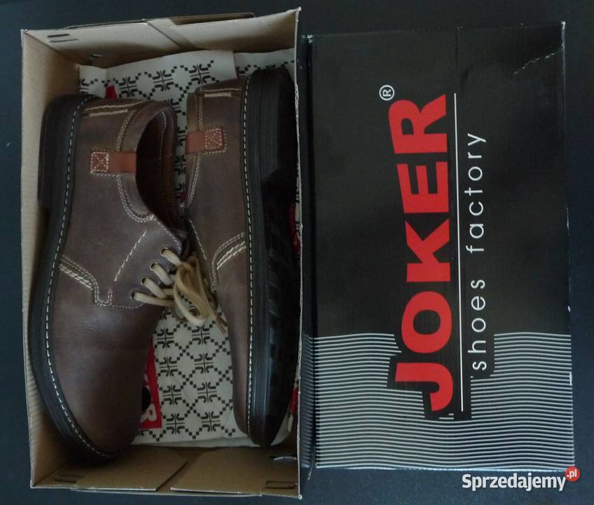Buty męskie skórzane JOKER 415 rozmiar 41 skóra Półbuty Lublin sprzedam