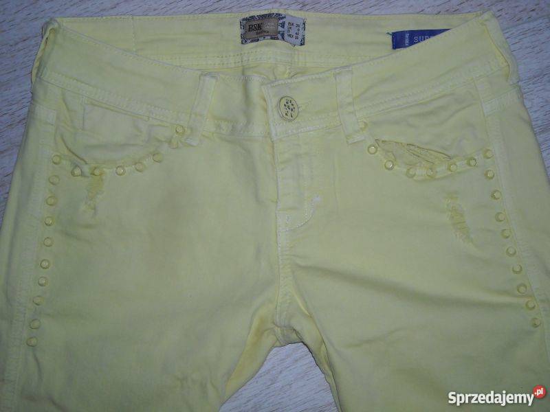 żółte jeansy bershka s Lubartów