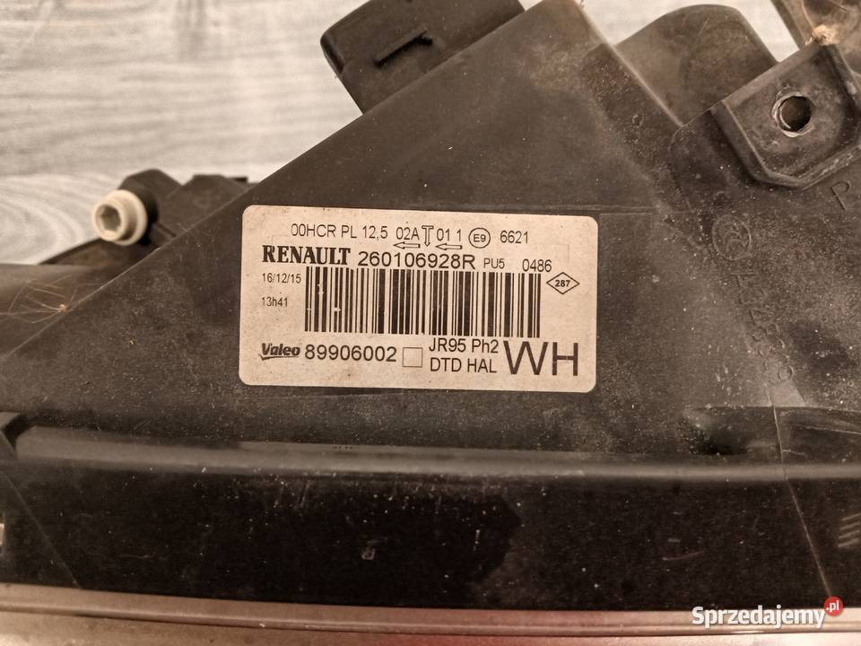 Lampa PRAWA Renault Grand Scenic III Poznań