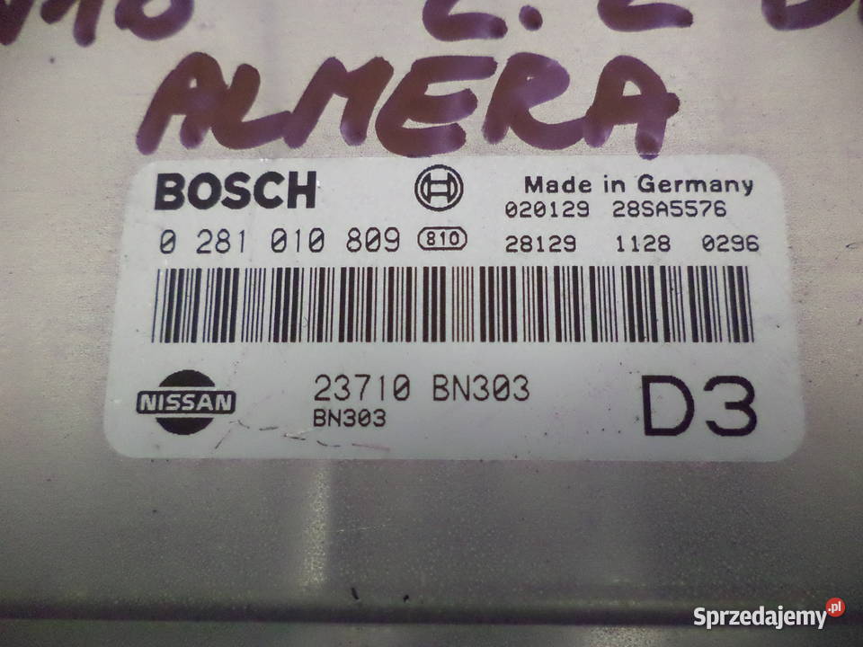 NISSAN ALMERA 22 DI STEROWNIK KOMPUTER SILNIKA wielkopolskie Turek