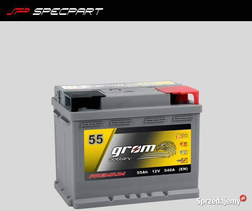 Akumulator Grom Premium 55Ah 540A Bydgoszcz