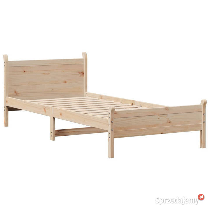 Rama łóżka bez materaca lite drewno sosnowe 80cm sprzedam