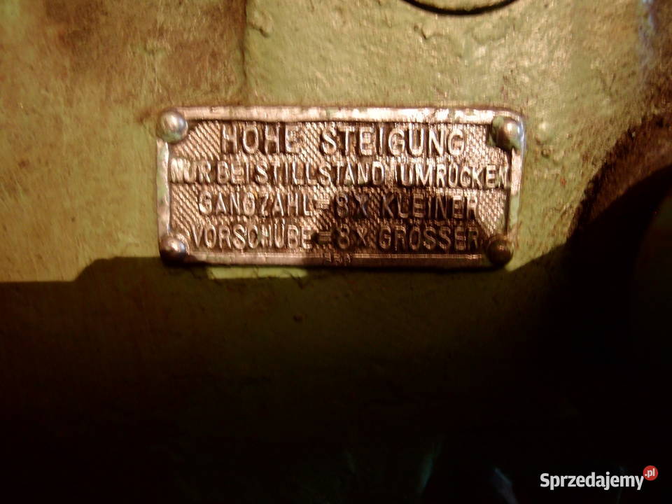 Duża przemysłowa Tokarka Magdeburg produkcja NRD łódzkie Łódź