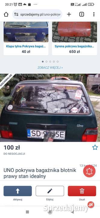 Części do fiata Uno wyprzedaż Części samochodowe Dąbrowa Górnicza