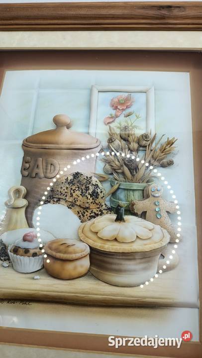 Obraz w ramie szkłem Kuchenny blat Zamość