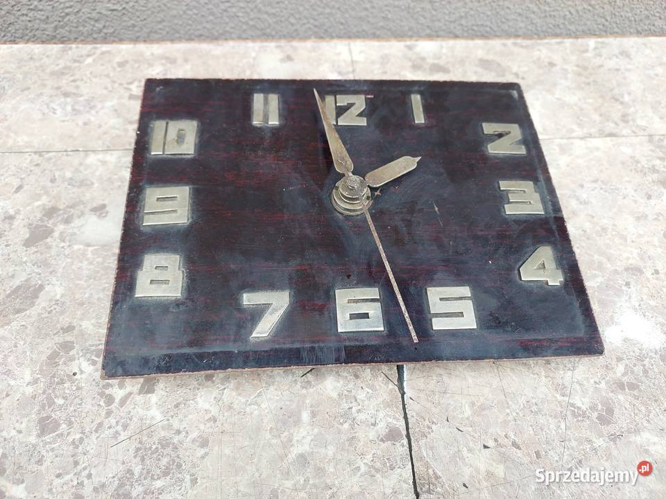 Mechanizm elektryczny starego zegara art deco pomorskie Tczew