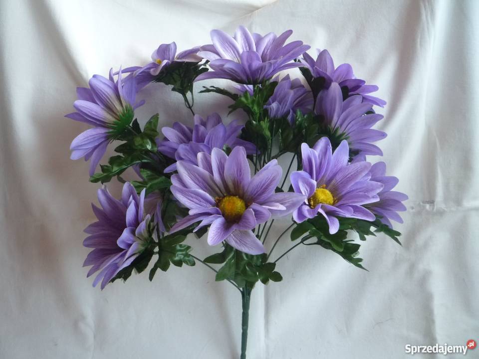 Piękny fiolet 12 sztuk Sztuczny kwiat Bukiet odcienie fioletowego Szczecin