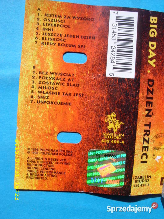 ROCK kas BIG DAY 3 kasety Płyty i kasety Wołów