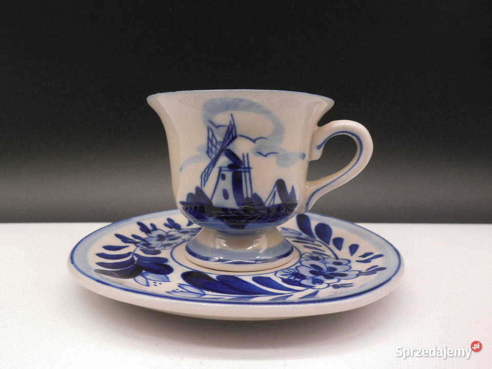 Filiżanka espressomokka Delft Blue Vintage Raszków sprzedam