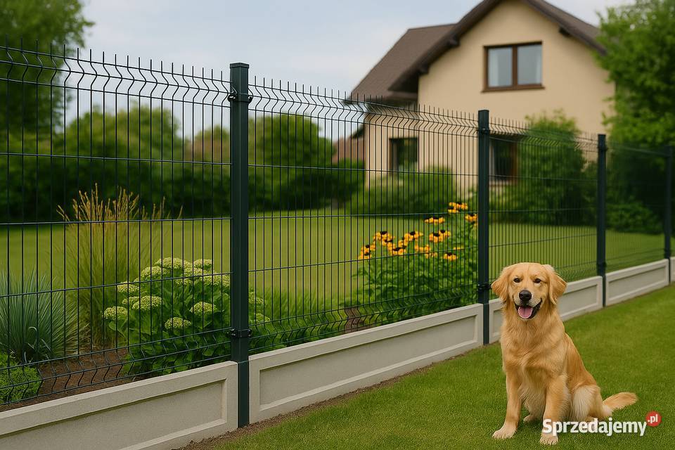 Ogrodzenie panelowe 153 podmurówka 25 Popularny mazowieckie Warszawa