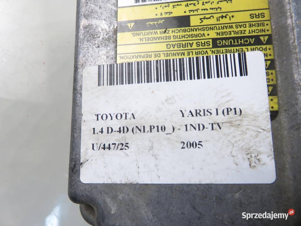 MODUŁ AIRBAG TOYOTA YARIS I 891700D100 209996104