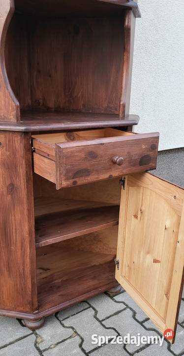 Szafka narożna drewniana