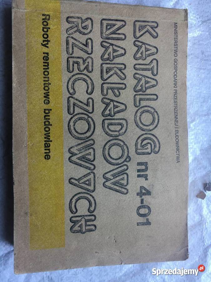 Katalog Nakładów Rzeczowych KNR 401 Roboty