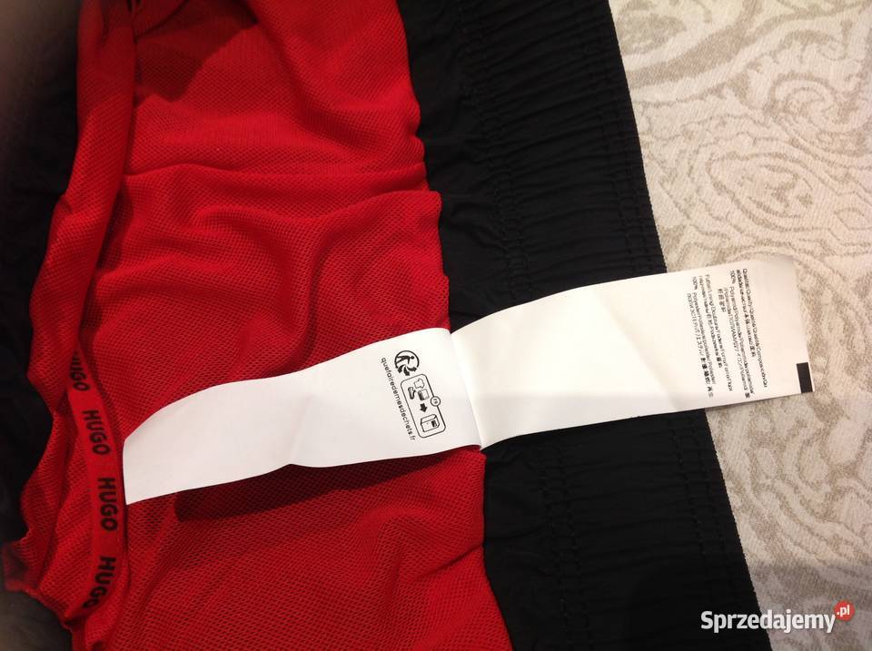 Szorty Kąpielowe Męskie HUGO BOSS M Czarne NOWE Hugo Boss Nowa Sól