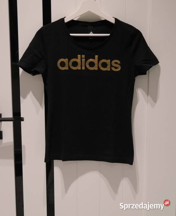 Adidas świetna koszulka złote logo 34 XS Wrocław