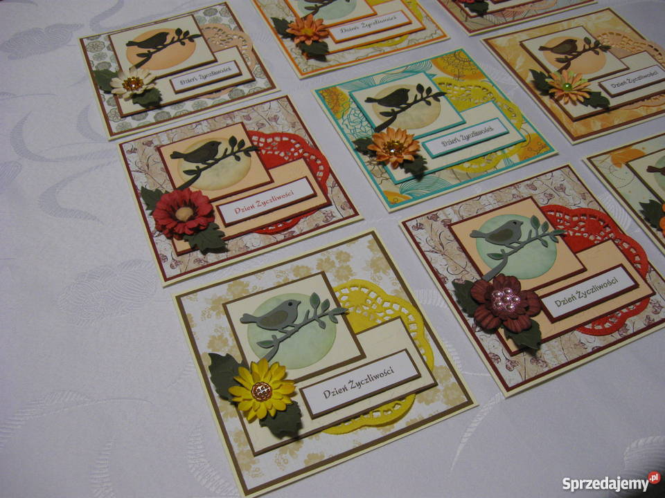 Jesienne klimaty Kartki ręcznie robione Zbójno