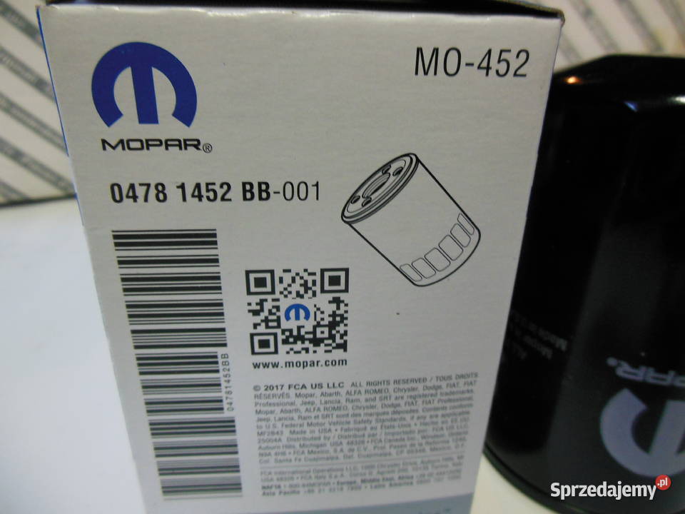 FILTR OLEJU MOPAR 04781452BB MO452 osobowe Kozy