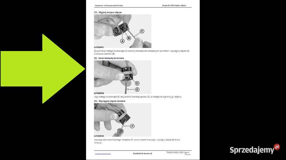 John Deere 6830 6930 instrukcja napraw POLSKU Gdańsk sprzedam